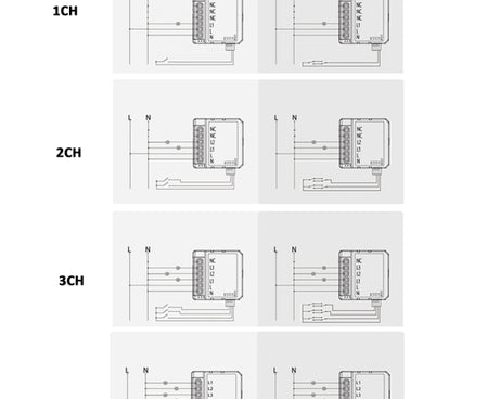 Smart Switch Module For Alexa / Google Home / Tuya Smart Life APP, 1CH  WiFi, 2CH WiFi, 3CH WiFi, 4CH WiFi, 1CH Zigbee, 2CH Zigbee, 3CH Zigbee, 4CH Zigbee