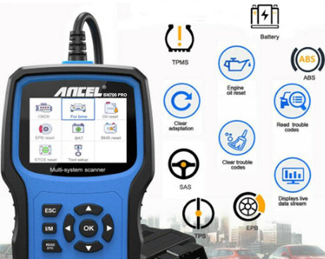 ANCEL BM700 Upgraded Version For BMW Full System Diagnostic OBDII Tester Maintenance And Resetting Repair Tools, BM700 Upgraded Version
