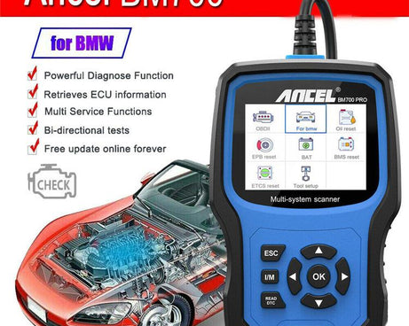 ANCEL BM700 Upgraded Version For BMW Full System Diagnostic OBDII Tester Maintenance And Resetting Repair Tools, BM700 Upgraded Version