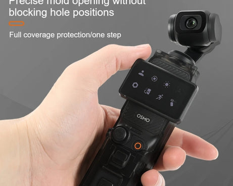 For DJI OSMO Pocket 3 RCSTQ Transparent Protective Case Global Anti-Dislodgement Strap Storage Shell