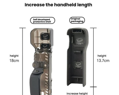 For DJI OSMO Pocket 3 RCSTQ Transparent Protective Case Global Anti-Dislodgement Strap Storage Shell