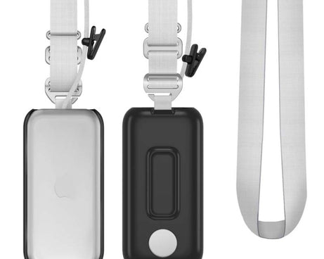 For Apple Vision Pro Battery PC Case Holder With Belt Clip And Shoulder Strap VR Headset Accessory, Black, White, Red, Blue, Mint Green