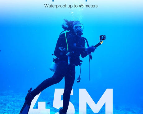 For Insta360 Ace Pro Camera TELESIN 45m Waterproof Case Underwater Diving Housing Cover