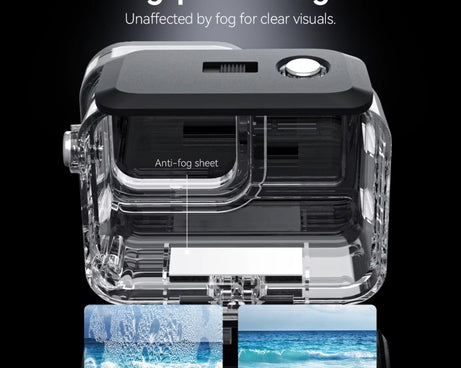 For Insta360 Ace Pro Camera TELESIN 45m Waterproof Case Underwater Diving Housing Cover