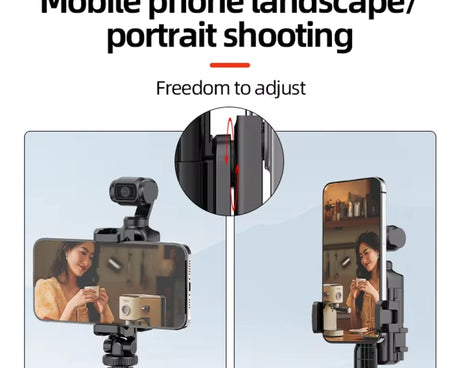 For DJI Osmo Pocket 3 Phone Holder Expansion Bracket With 3 Cold Shoe Port