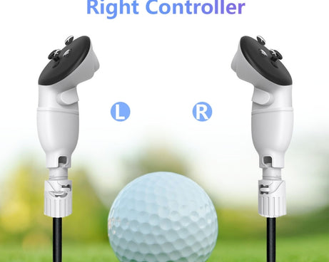 For Meta Quest 3S / 3 Controller Golf Club with Scale and Adjustable Length, For Meta Quest 3S / 3