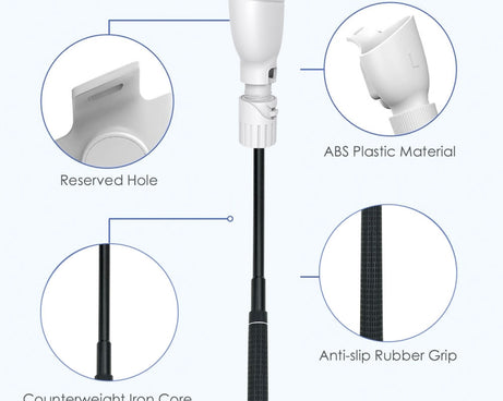 For Meta Quest 3S / 3 Controller Golf Club with Scale and Adjustable Length, For Meta Quest 3S / 3
