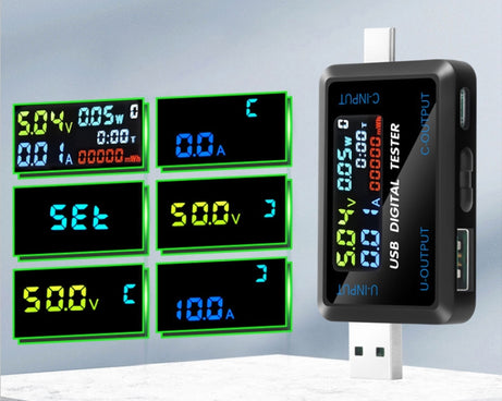 6527-Q Multifunctional Digital Voltage And Current Meter Portable Capacity Tester, 6527-Q