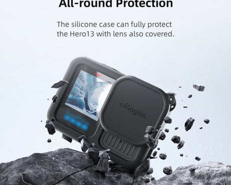 For GoPro HERO13 Black AMagisn Silicone Case Protective Cover