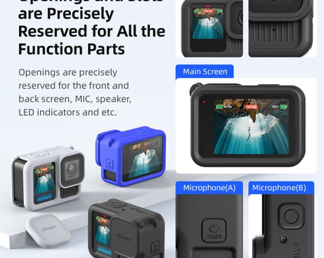 For GoPro HERO13 Black AMagisn Silicone Case Protective Cover