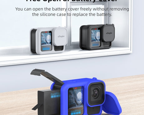 For GoPro HERO13 Black AMagisn Silicone Case Protective Cover