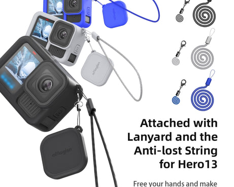 For GoPro HERO13 Black AMagisn Silicone Case Protective Cover