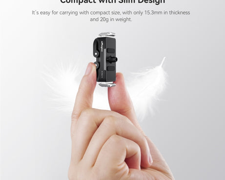 For GoPro HERO13 Black aMagisn Metal Magnetic Quick Release Base Dual Interface Adapter