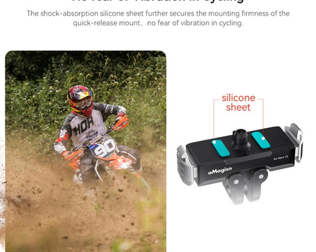 For GoPro HERO13 Black aMagisn Metal Magnetic Quick Release Base Dual Interface Adapter