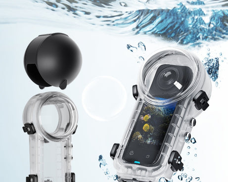 For Insta360 X4 aMagisn 50m Depth Waterproof Protective Case Quick Release Invisible Diving Cover, Waterproof Case