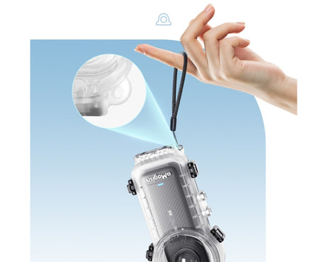 For Insta360 X4 aMagisn 50m Depth Waterproof Protective Case Quick Release Invisible Diving Cover, Waterproof Case