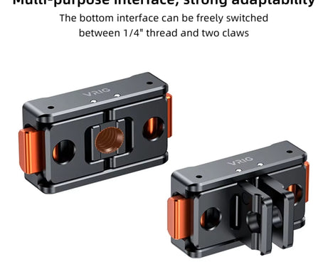VRIG Magnetic Quick Release Adapter for Insta360 /  DJI Action / GoPro HERO, Base, Base+Top Cover Kit