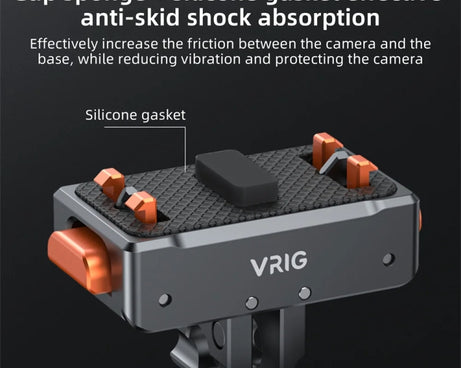 VRIG Magnetic Quick Release Adapter for Insta360 /  DJI Action / GoPro HERO, Base, Base+Top Cover Kit
