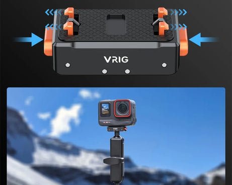 VRIG Magnetic Quick Release Adapter for Insta360 /  DJI Action / GoPro HERO, Base, Base+Top Cover Kit