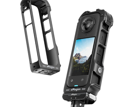 For Insta360 X4 aMagisn Quick-release Plastic Rabbit Cage Expansion Frame