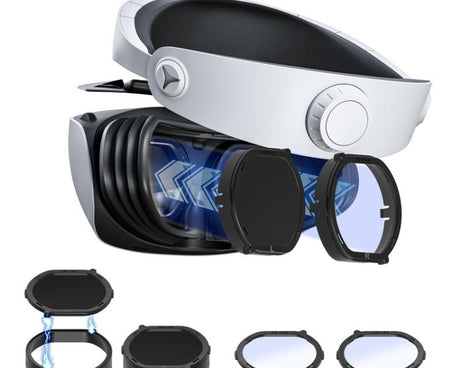 DEVASO For PlayStation VR 2 6 In 1 Magnetic Glasses Anti-Scratch Protective Cover, 6 In 1
