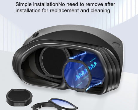 DEVASO For PlayStation VR 2 6 In 1 Magnetic Glasses Anti-Scratch Protective Cover, 6 In 1