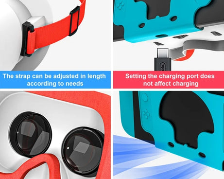 DEVASO Compatible With Switch / Switch OLED Gaming Console VR Glasses, 1127225