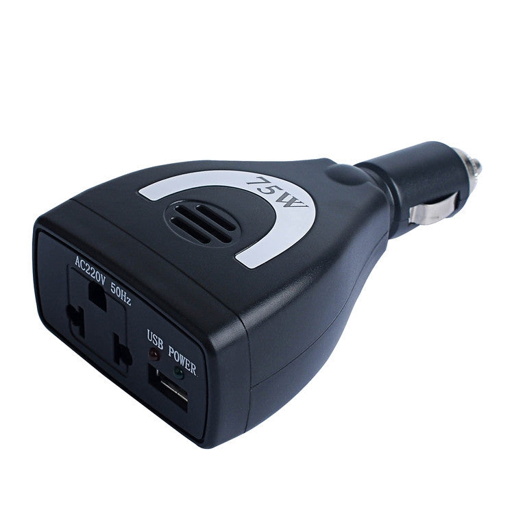 Meind 75W Mini Car Inverter Charger, 12V To 110V, 12V To 220V