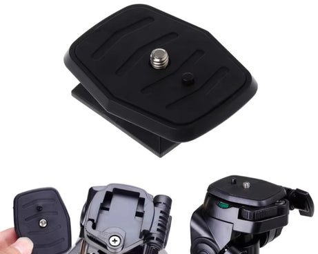Tripod Head Quick Release Plate For WeiFeng WT3730 3750 3770 / YUNTENG 590 600 668 688 690 / Sony D680 D580 VCT-50AV, 4.3cm, 3.5cm