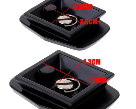Tripod Head Quick Release Plate For WeiFeng WT3730 3750 3770 / YUNTENG 590 600 668 688 690 / Sony D680 D580 VCT-50AV, 4.3cm, 3.5cm