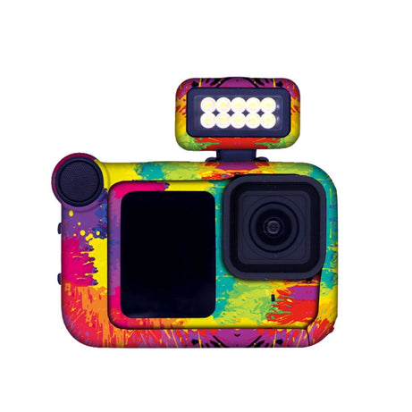 For GOPro HERO13 Black Camera Stickers Body Protective Film, 01 Watercolor, 08 Circuit White, 09 Circuit Black, 10 Circuit Dark Gold, 11 Circuit Red, 12 Circuit Blue, 13 Snake Scale Black, 14 Snake Scale White, 15 Snake Scale Gold, 16 Snake Scale Green...