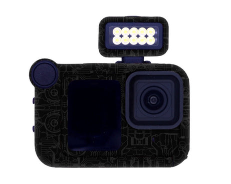For GOPro HERO13 Black Camera Stickers Body Protective Film, 01 Watercolor, 08 Circuit White, 09 Circuit Black, 10 Circuit Dark Gold, 11 Circuit Red, 12 Circuit Blue, 13 Snake Scale Black, 14 Snake Scale White, 15 Snake Scale Gold, 16 Snake Scale Green...