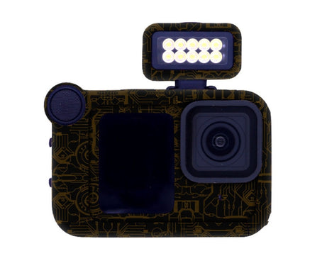 For GOPro HERO13 Black Camera Stickers Body Protective Film, 01 Watercolor, 08 Circuit White, 09 Circuit Black, 10 Circuit Dark Gold, 11 Circuit Red, 12 Circuit Blue, 13 Snake Scale Black, 14 Snake Scale White, 15 Snake Scale Gold, 16 Snake Scale Green...
