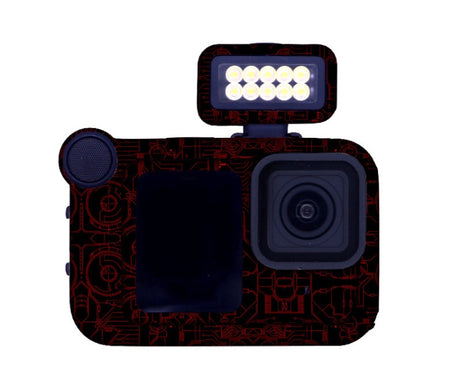 For GOPro HERO13 Black Camera Stickers Body Protective Film, 01 Watercolor, 08 Circuit White, 09 Circuit Black, 10 Circuit Dark Gold, 11 Circuit Red, 12 Circuit Blue, 13 Snake Scale Black, 14 Snake Scale White, 15 Snake Scale Gold, 16 Snake Scale Green...