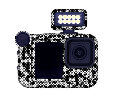 For GOPro HERO13 Black Camera Stickers Body Protective Film, 01 Watercolor, 08 Circuit White, 09 Circuit Black, 10 Circuit Dark Gold, 11 Circuit Red, 12 Circuit Blue, 13 Snake Scale Black, 14 Snake Scale White, 15 Snake Scale Gold, 16 Snake Scale Green...