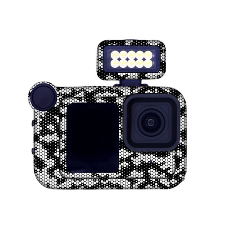 For GOPro HERO13 Black Camera Stickers Body Protective Film, 01 Watercolor, 08 Circuit White, 09 Circuit Black, 10 Circuit Dark Gold, 11 Circuit Red, 12 Circuit Blue, 13 Snake Scale Black, 14 Snake Scale White, 15 Snake Scale Gold, 16 Snake Scale Green...