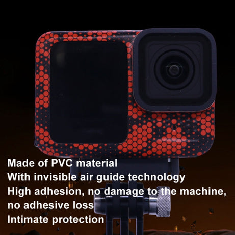 For GOPro HERO13 Black Camera Stickers Body Protective Film, 01 Watercolor, 08 Circuit White, 09 Circuit Black, 10 Circuit Dark Gold, 11 Circuit Red, 12 Circuit Blue, 13 Snake Scale Black, 14 Snake Scale White, 15 Snake Scale Gold, 16 Snake Scale Green...