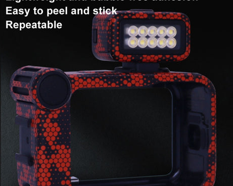 For GOPro HERO13 Black Camera Stickers Body Protective Film, 01 Watercolor, 08 Circuit White, 09 Circuit Black, 10 Circuit Dark Gold, 11 Circuit Red, 12 Circuit Blue, 13 Snake Scale Black, 14 Snake Scale White, 15 Snake Scale Gold, 16 Snake Scale Green...