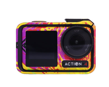 For DJI Action 4 Motion Camera Stickers All Inclusive Photo Frame Color Changing Stickers Accessories, AC4-01, AC4-08 Circuit White, AC4-09 Circuit Black, AC4-10 Circuit Dark Gold, AC4-11 Circuit Red, AC4-12 Circuit Blue, AC4-13 Snake Scale Black      ...