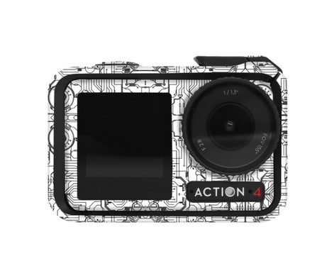 For DJI Action 4 Motion Camera Stickers All Inclusive Photo Frame Color Changing Stickers Accessories, AC4-01, AC4-08 Circuit White, AC4-09 Circuit Black, AC4-10 Circuit Dark Gold, AC4-11 Circuit Red, AC4-12 Circuit Blue, AC4-13 Snake Scale Black      ...