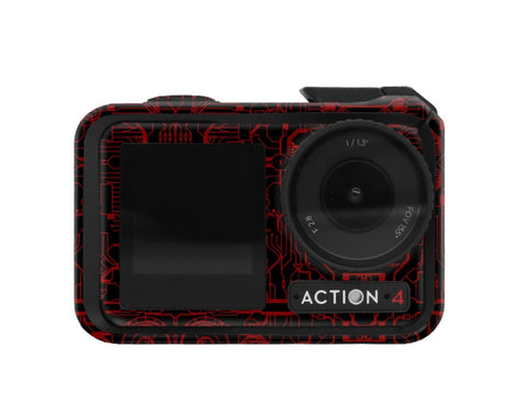 For DJI Action 4 Motion Camera Stickers All Inclusive Photo Frame Color Changing Stickers Accessories, AC4-01, AC4-08 Circuit White, AC4-09 Circuit Black, AC4-10 Circuit Dark Gold, AC4-11 Circuit Red, AC4-12 Circuit Blue, AC4-13 Snake Scale Black      ...