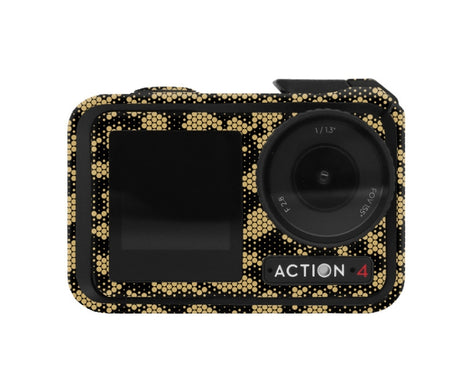 For DJI Action 4 Motion Camera Stickers All Inclusive Photo Frame Color Changing Stickers Accessories, AC4-01, AC4-08 Circuit White, AC4-09 Circuit Black, AC4-10 Circuit Dark Gold, AC4-11 Circuit Red, AC4-12 Circuit Blue, AC4-13 Snake Scale Black      ...
