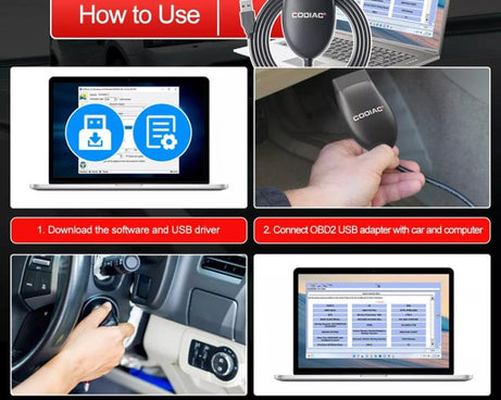 GODIAG GD101 J2534 Passthru Diagnostic Cable For Ford / Mazda / Honda / Toyota