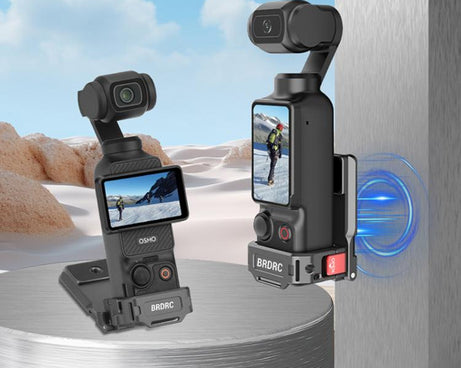 For DJI OSMO Pocket 3 BRDRC PO3005 Multi-functional Magnetic Base Expansion Back Clip Holder Adapter Bezel Accessory
