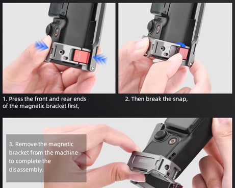 For DJI OSMO Pocket 3 BRDRC PO3005 Multi-functional Magnetic Base Expansion Back Clip Holder Adapter Bezel Accessory