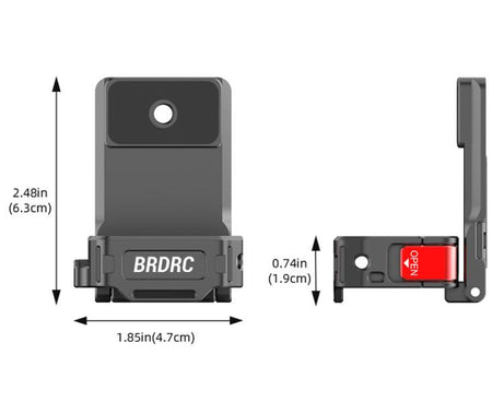 For DJI OSMO Pocket 3 BRDRC PO3005 Multi-functional Magnetic Base Expansion Back Clip Holder Adapter Bezel Accessory