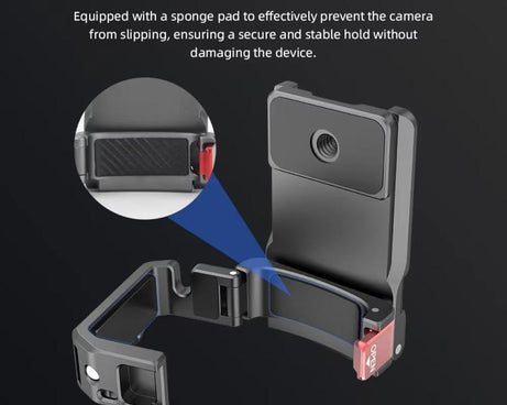 For DJI OSMO Pocket 3 BRDRC PO3005 Multi-functional Magnetic Base Expansion Back Clip Holder Adapter Bezel Accessory