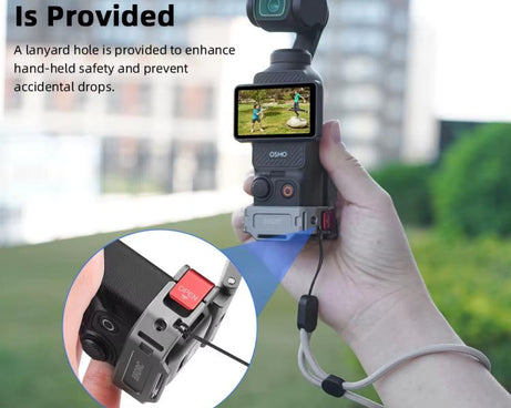 For DJI OSMO Pocket 3 BRDRC PO3005 Multi-functional Magnetic Base Expansion Back Clip Holder Adapter Bezel Accessory