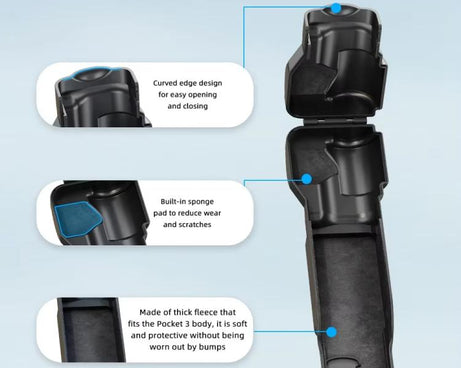 For DJI OSMO Pocket 3 BRDRC Lens Cap Camera Case Screen Protector Accessories