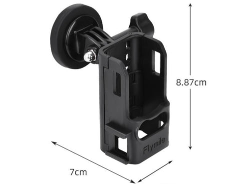 For DJI Osmo Pocket 3 Flymile Magnetic Bracket Fixed Base Back Clip Adapter Bezel Accessories